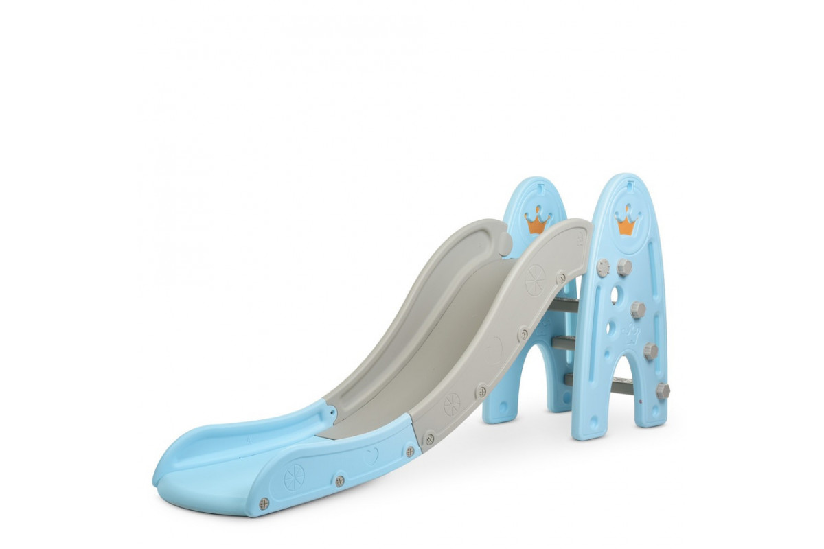 Детская горка WM19003-4 пластик, с баскетбольным кольцом