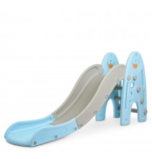 Детская горка WM19003-4 пластик, с баскетбольным кольцом