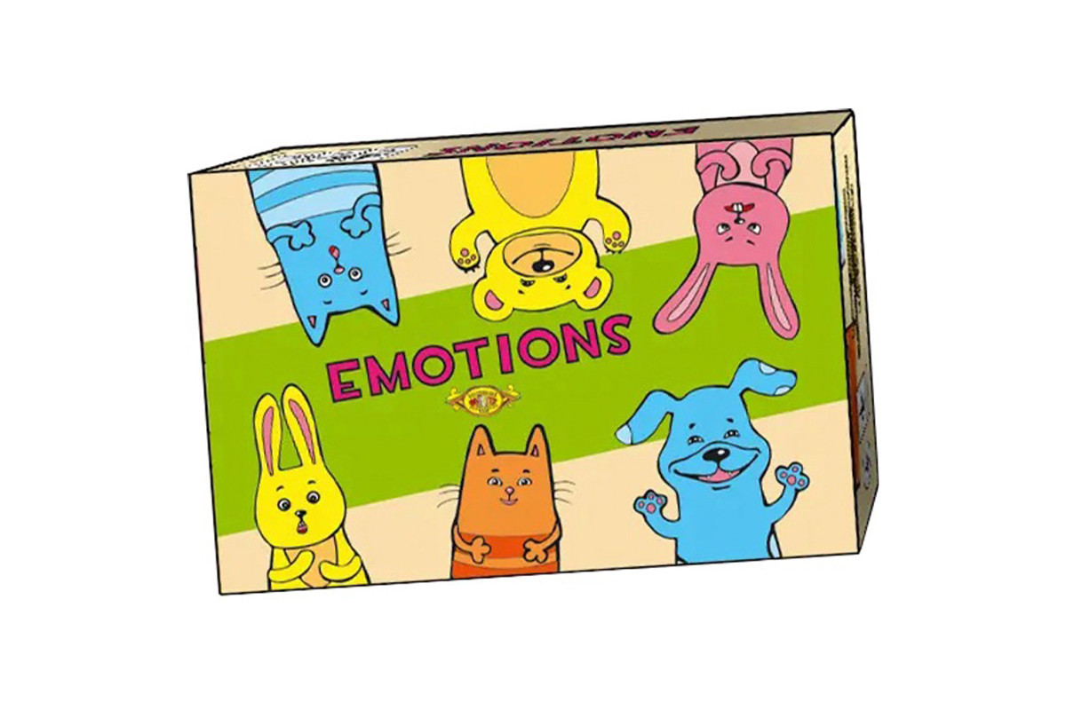 Настольная карточная игра "Emotions" МКЗ0810, 64 карточки с изображением
