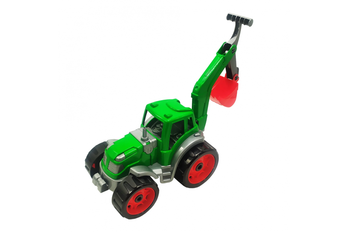 Іграшковий трактор з ковшем 3435TXK деталі рухливі  Зелений