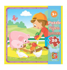 Пазлы детские "Ферма" LA09, 20 элементов