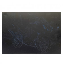 Гравюра А4 "Мотоцикл-1" ГрА4-12с эконом вариант в пакете 29,7х21 см