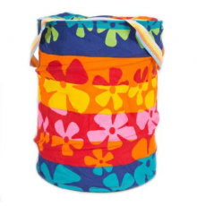 Корзина для игрушек M3732 диаметр 30 см, высота 38 см, крыш-застеж-мол, 2 ручки M3732-1