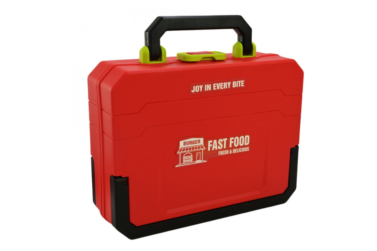 Детская игрушечная кухня "Фаст-фуд" 668-159/160(Red) с аксессуарами