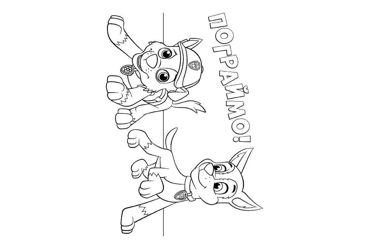 Книжка-раскраска Щенячий патруль "Командная игра" 228004 на укр. языке