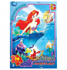Дитячий пазл класичний "Русалонька" R004 постер 70 елементів