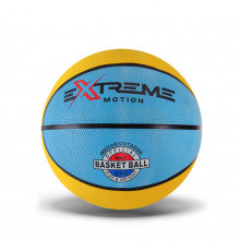 М'яч баскетбольний Extreme Motion BB1485 № 7, 520 грам Жовто-блакитний