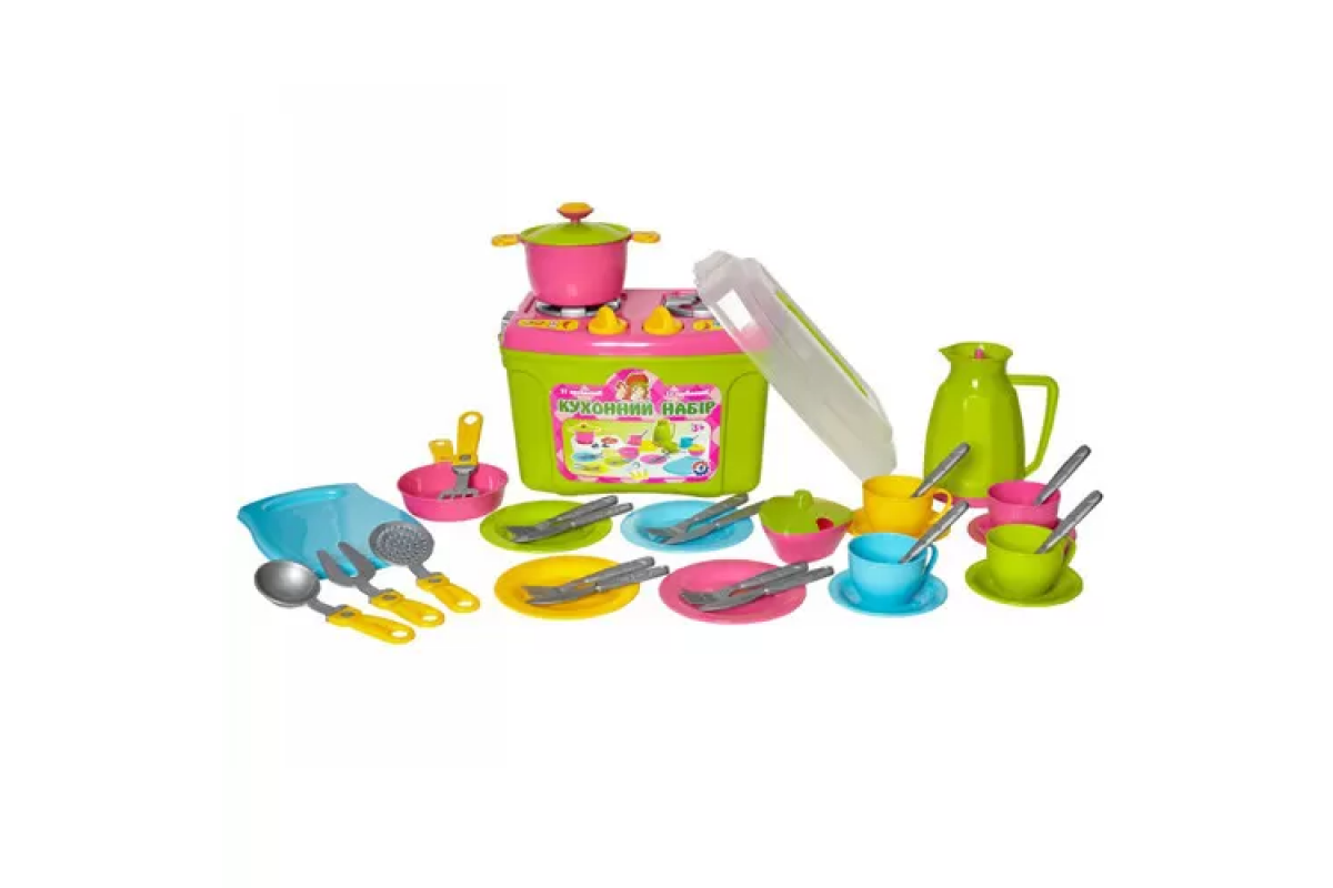 Ігровий набір посуду "Кухонний набір № 9" 3596TXK, 37 предметів