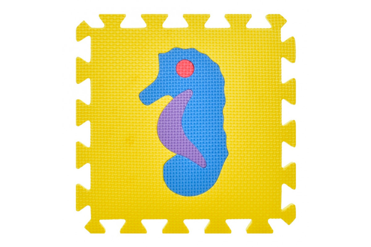 Детский коврик Мозаика "Животные" M 0376-1, 10 деталей, EVA, 30х30 см