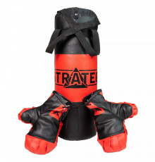 Боксерский набор "Красно-черный" Strateg 2075ST Средний