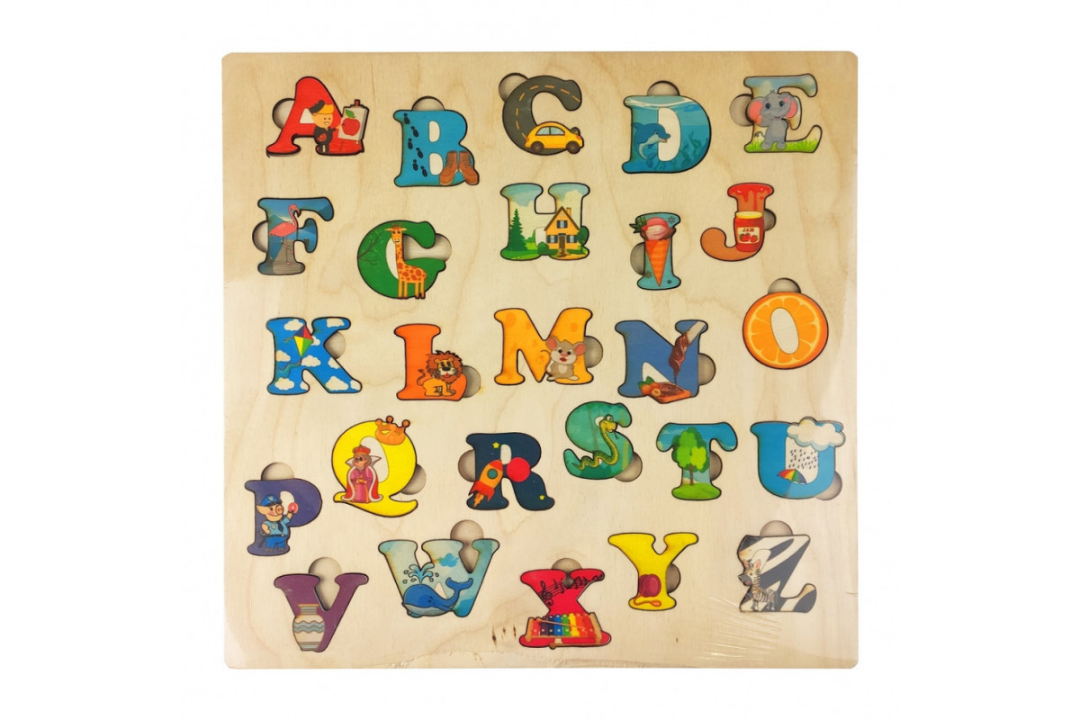 Азбука англійської мови 172094 дерев'яна