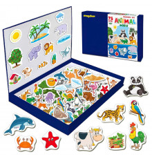 Набор магнитов Мир животных Большая магнитная история ML4032-05 EN 75 магнитов