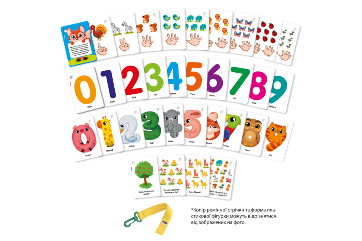 Набор обучающих карточек "Цифры и счет" Vladi Toys VТ2000-23 укр