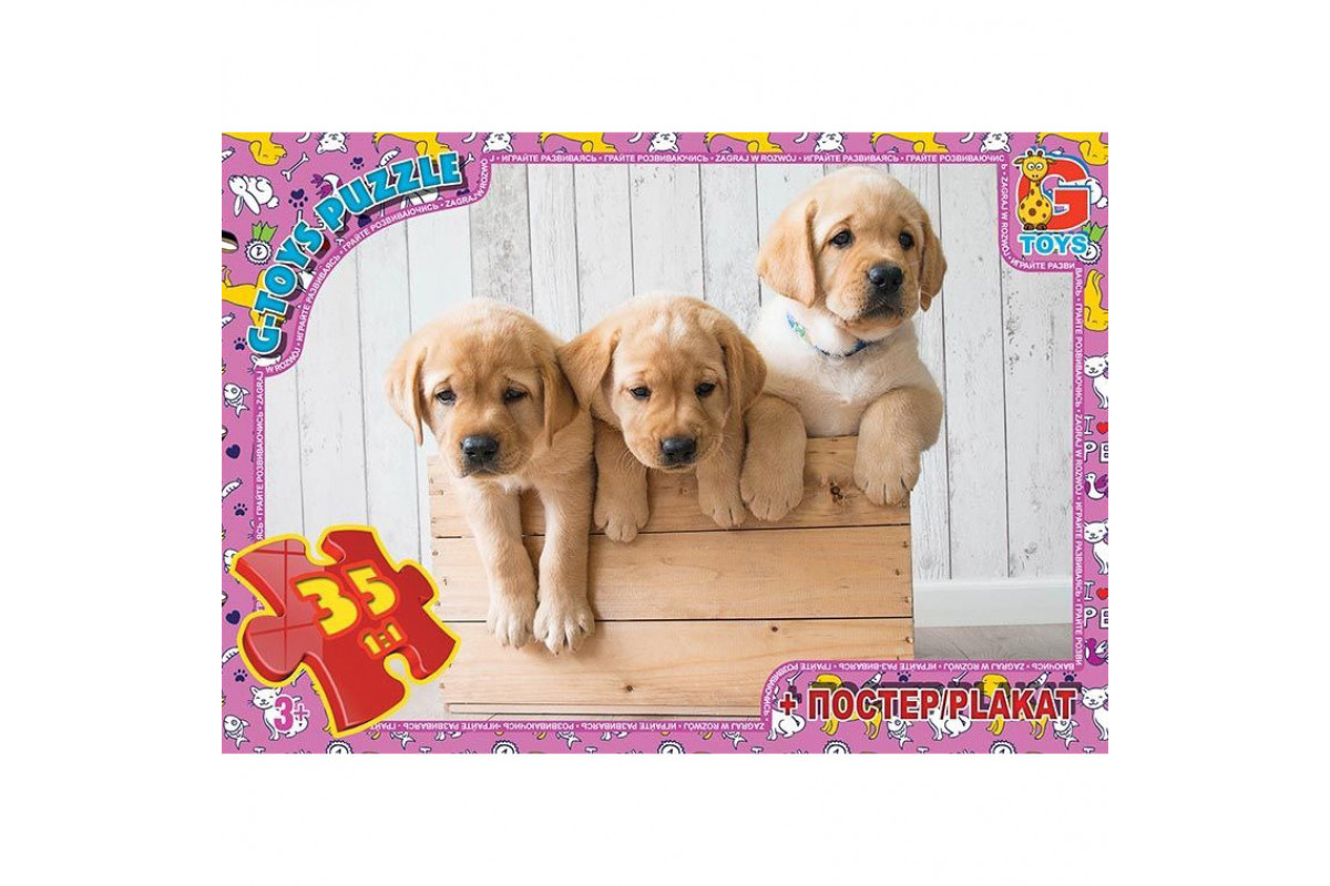 Пазли дитячі "Домашні улюбленці" AN121, 35 елементів