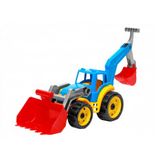 Дитячий іграшковий трактор 3671TXK з двома ковшами  Різнокольоровий