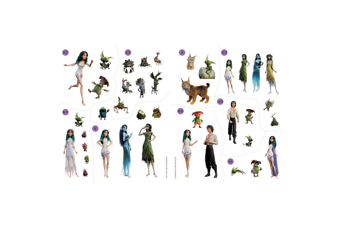 Книжка с наклейками "Загадки Магического Леса" 1026005 Мавка