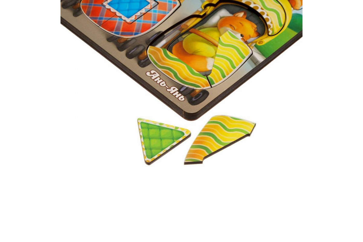 Деревянная настольная игра "Звери в колясках" Ubumblebees (ПСД176) PSD176 сортер-вкладыш