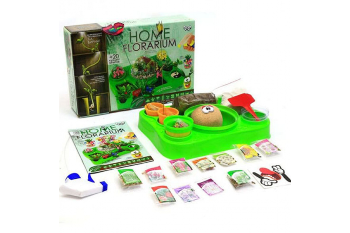 Ігровий навчальний набір для вирощування рослин HFL-01 "Home Florarium"
