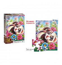 Детская игра-пазл "Забавный Хорёк" Энергия Плюс 188373, 12 элементов