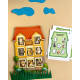 Дерев'яний пазл-вкладиш "Будиночок із завданнями" (ПСФ112) PSF112