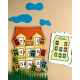 Дерев'яний пазл-вкладиш "Будиночок із завданнями" (ПСФ112) PSF112