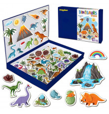 Набор магнитов Мир динозавров Большая магнитная история ML4032-04 EN 67 магнитов