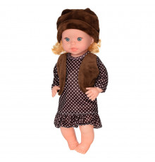 Детская кукла Яринка Bambi M 5602 на украинском языке Коричневое платье