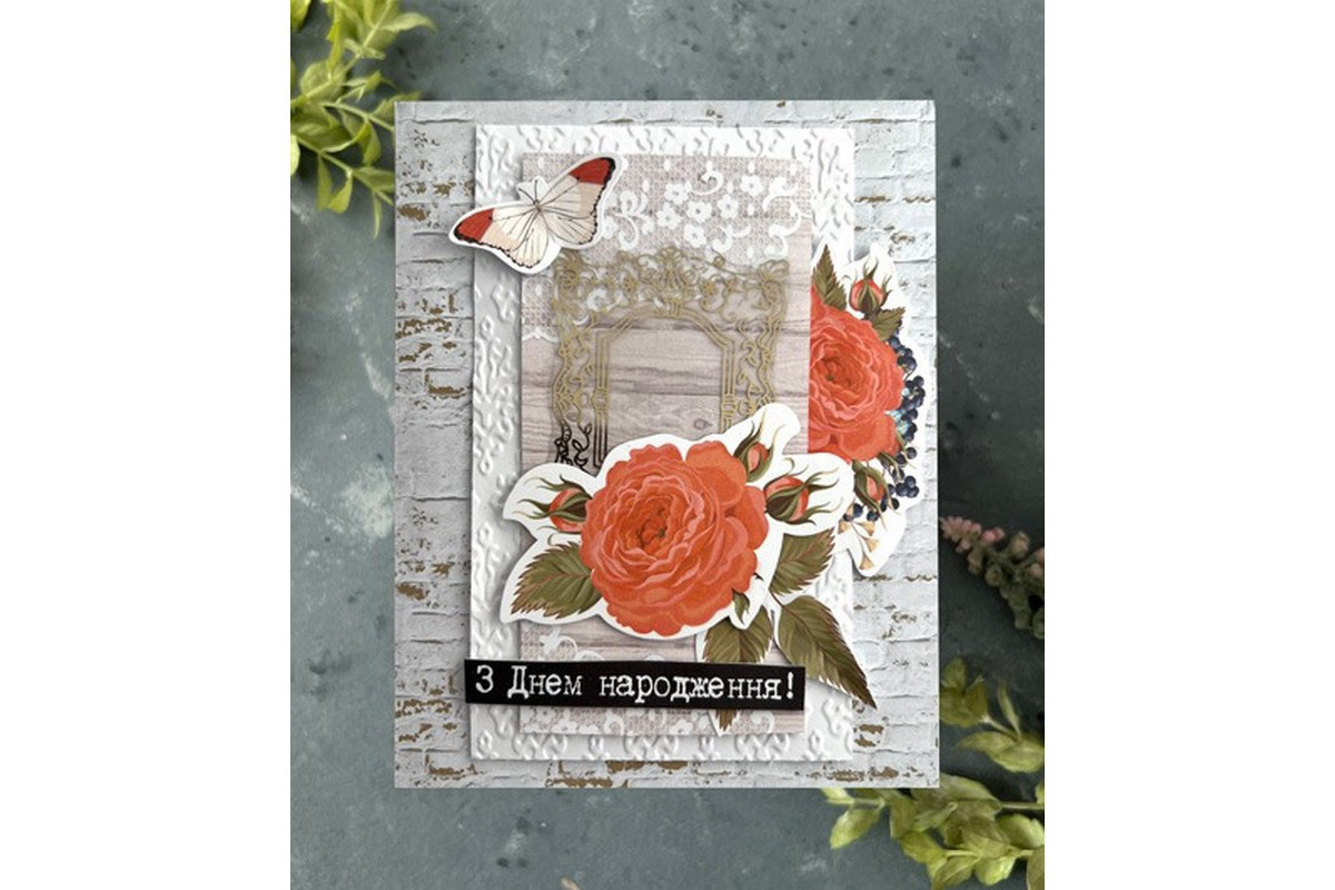 Набір для створення вітальних листівок "Трояндові мрії" FDGCK-042, 6 шт