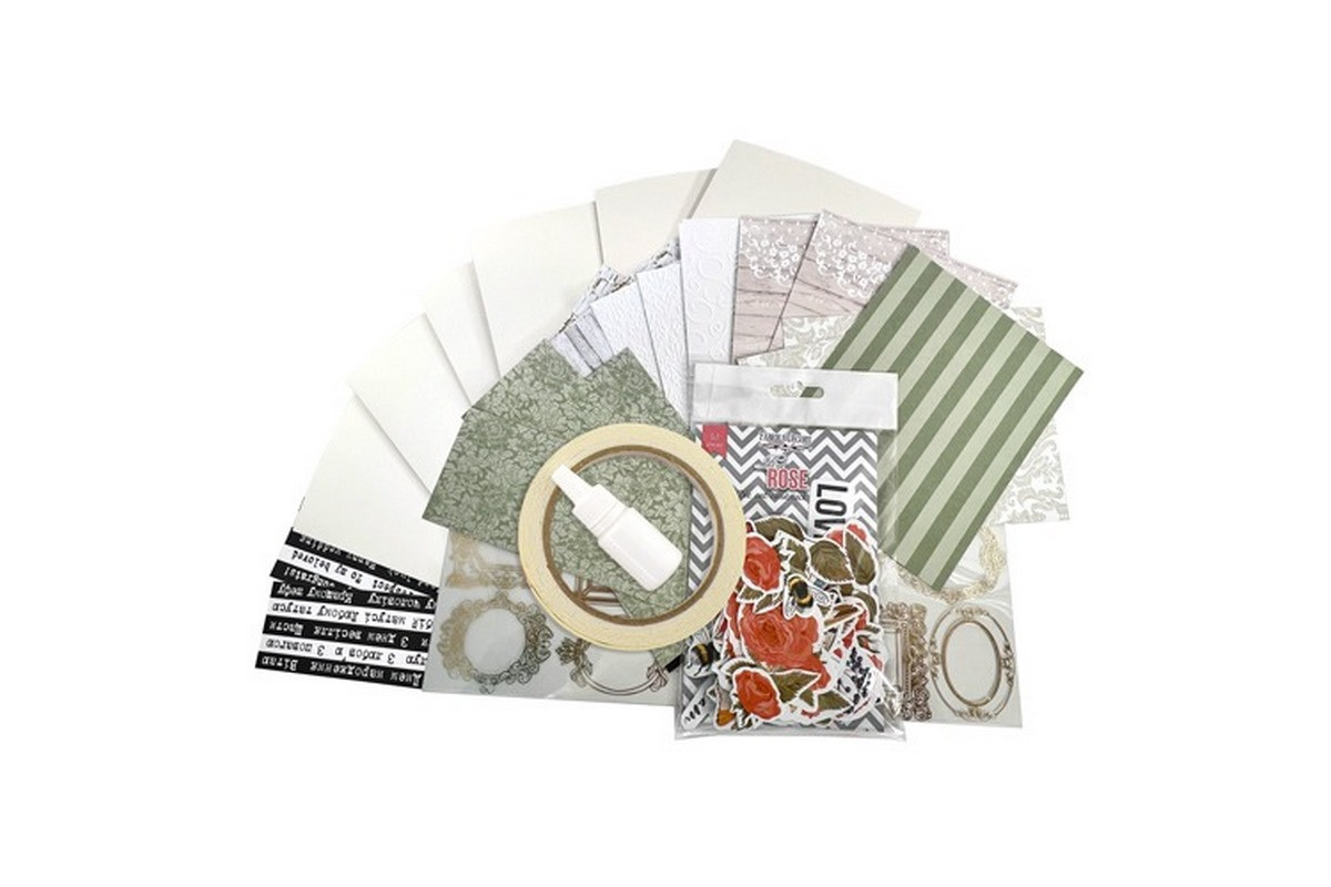 Набір для створення вітальних листівок "Трояндові мрії" FDGCK-042, 6 шт