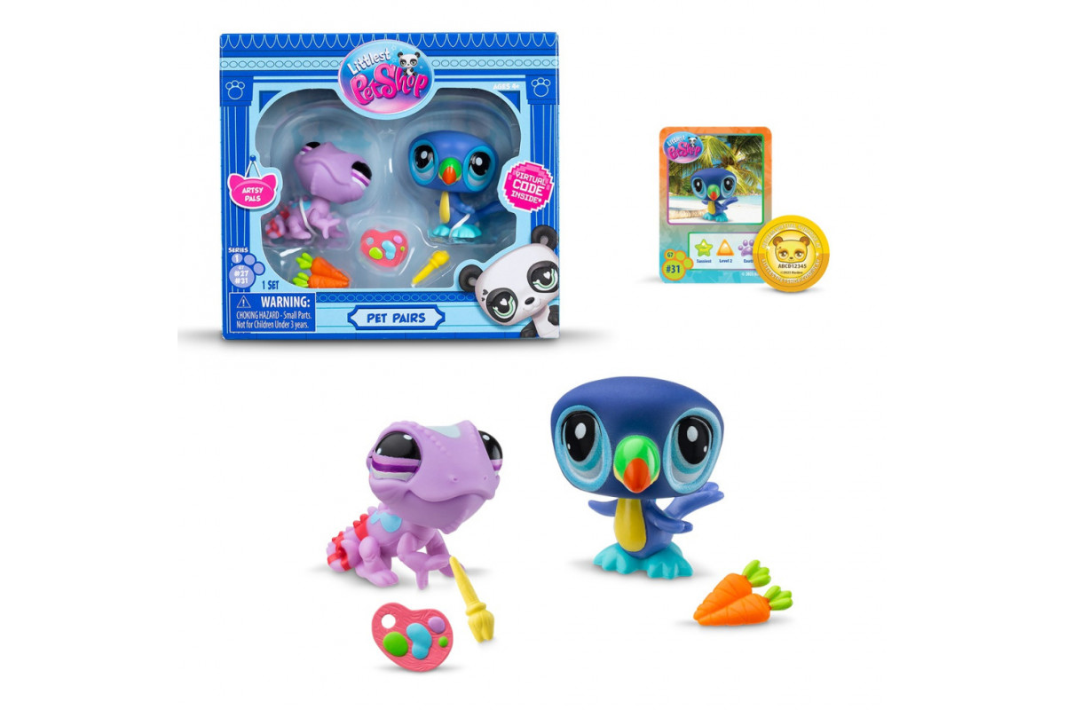 Ігровий набір "Друзі по мистецтву" Littlest Pet Shop 00507 аксесуари та 2 фігурки