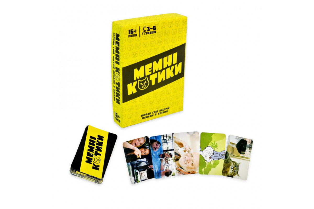 Настольная игра "Мемные котики" 30734 игральные карты 98 штук, инструкция