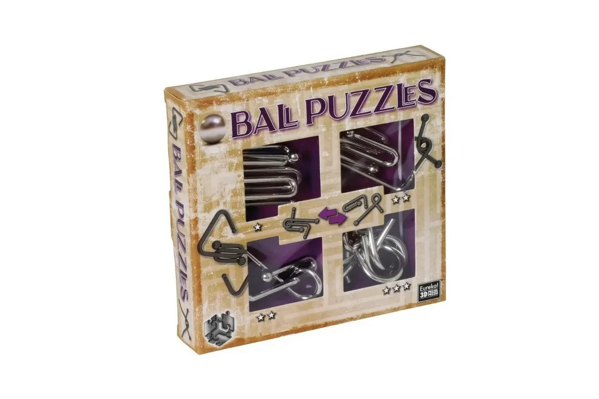 Набор металлических головоломок Ball Puzzless 3D Puzzle 473204, 4 штуки