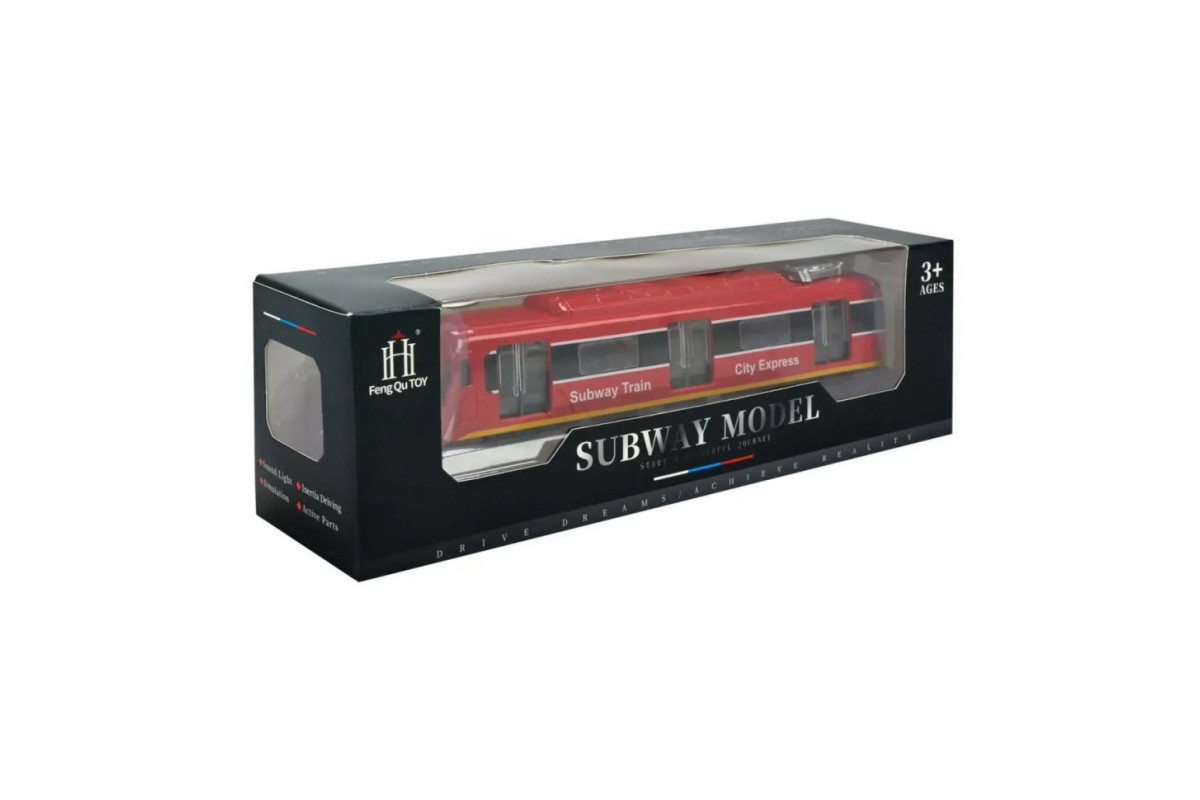 Детский игровой поезд 731-27K(Red) красный, светится, 23х4х5 см