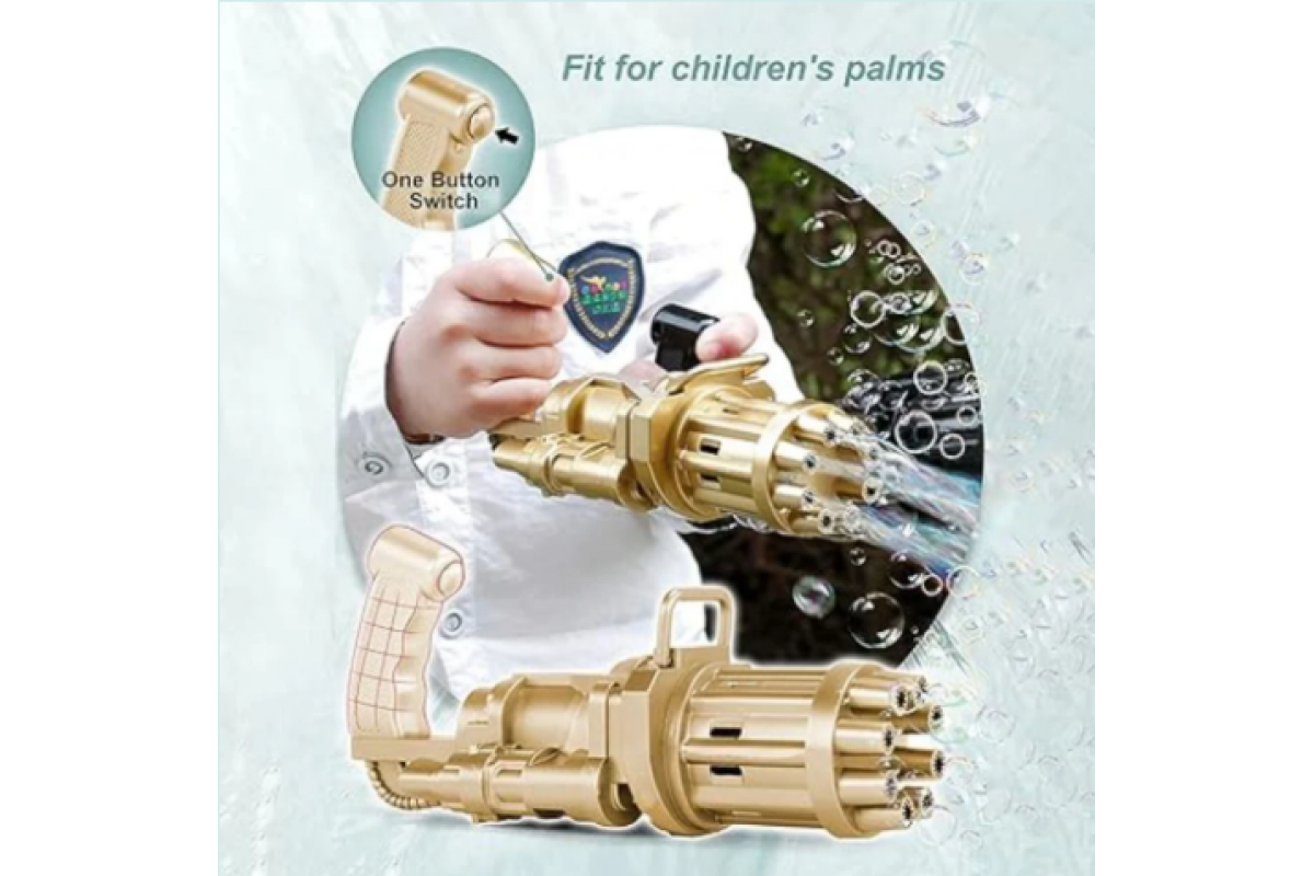 Генератор мильних бульбашок Bubble Gun Blaster "Кулемет" Bambi BB-04893