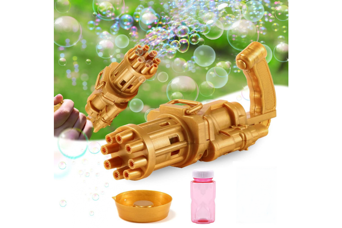 Генератор мильних бульбашок Bubble Gun Blaster "Кулемет" Bambi BB-04893