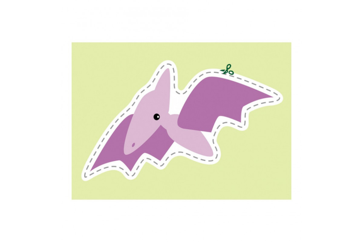 Вырезалки для самых маленьких. Забавные динозаврики КЕНГУРУ 1376002 от 3 лет