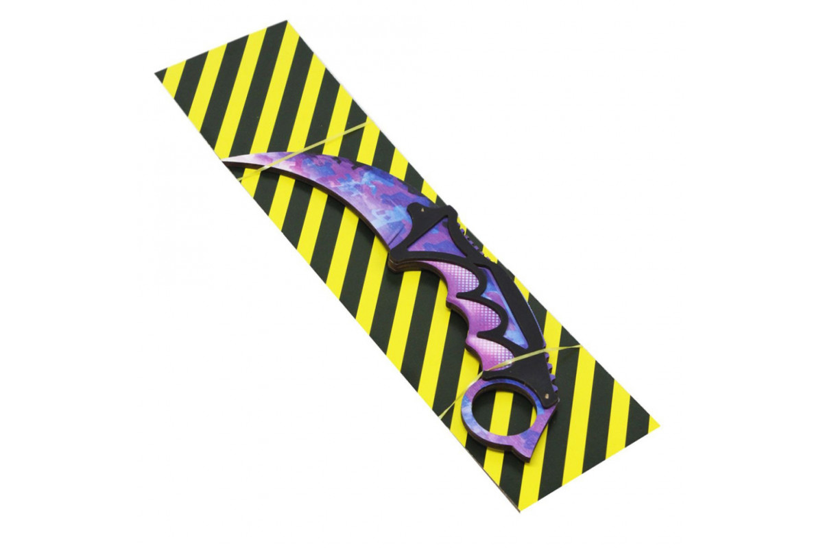 Ніж дерев'яний сувенірний "SO-2 КЕРАМБІТ PURPLE CAMO" SO2CARPC