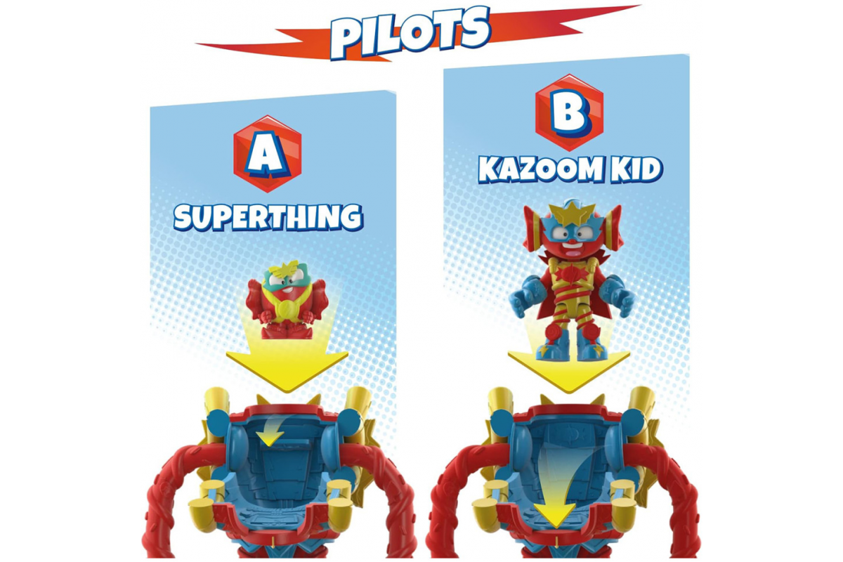 Игровой набор Супербот Шугарфан Superthings S PSTSP116IN70 робот, казум-кид, фигурка