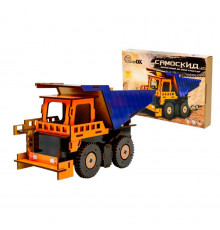 Деревянный 3D конструктор Самосвал Puz-00920, 96 деталей