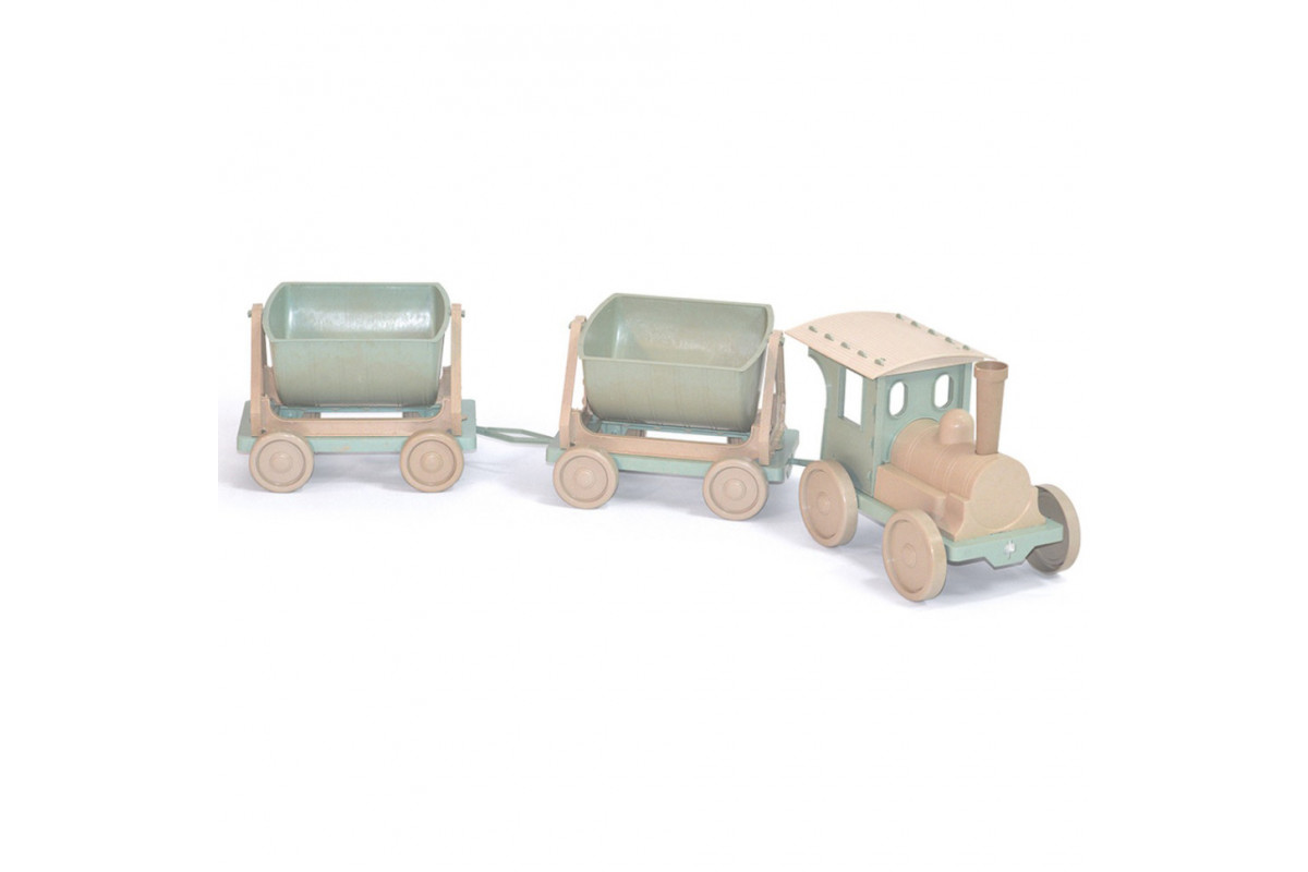 Поезд-конструктор 013118/01eco 2 прицепа, бирюзовый