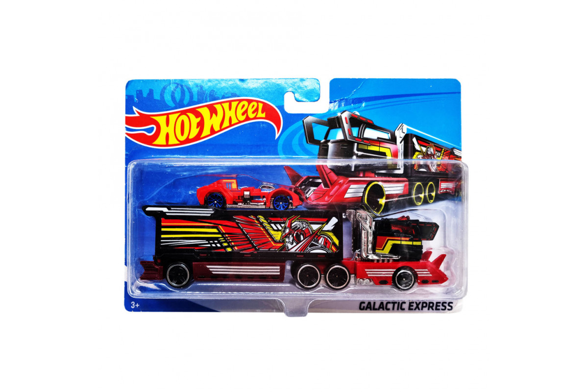 Детский игровой набор машинок T-K937-1(Red-2) с трейлером