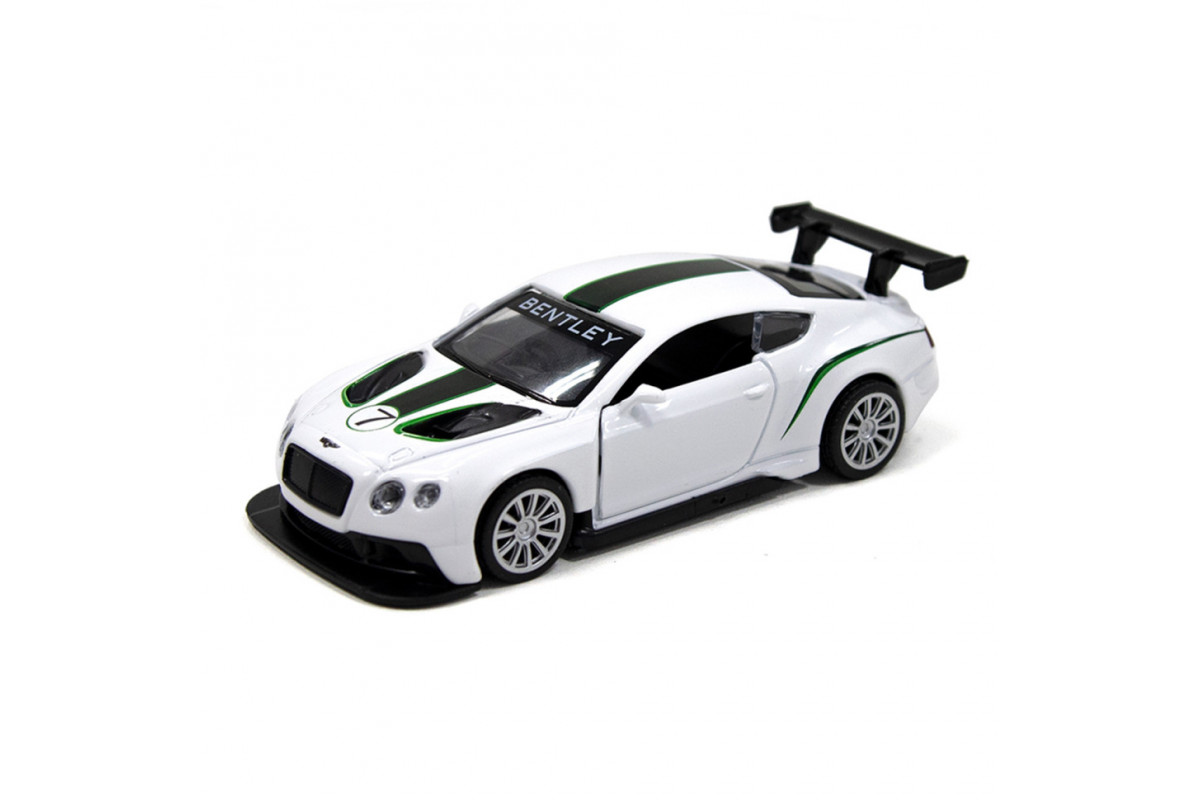 Детская автомодель BENTLEY CONTINENTAL GT3 TechnoDrive 250258 белый