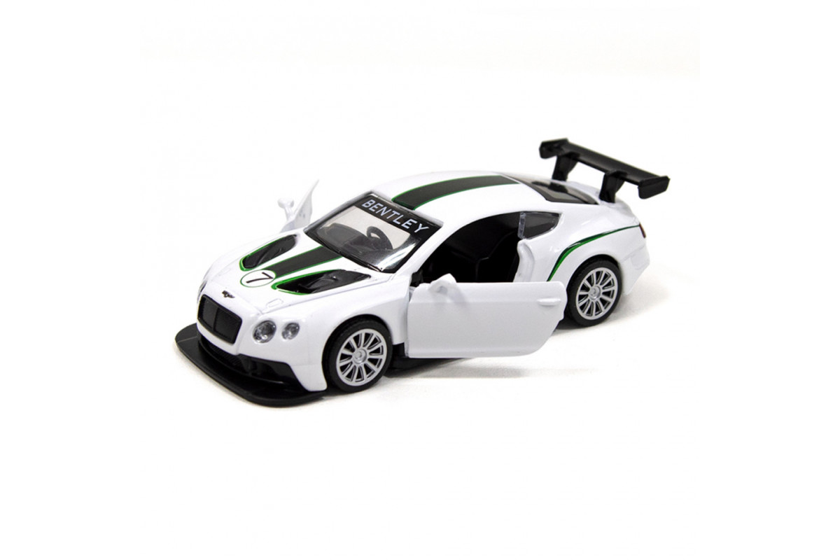 Детская автомодель BENTLEY CONTINENTAL GT3 TechnoDrive 250258 белый