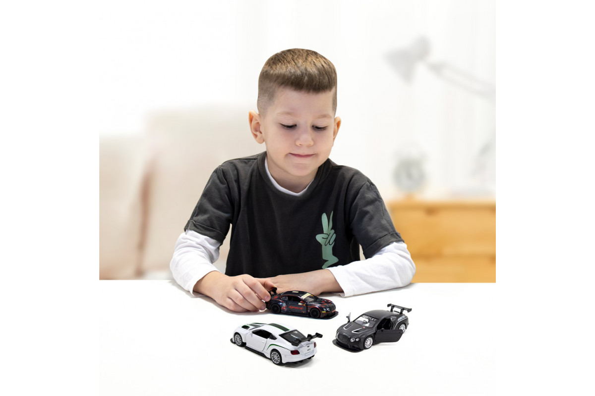 Детская автомодель BENTLEY CONTINENTAL GT3 TechnoDrive 250258 белый