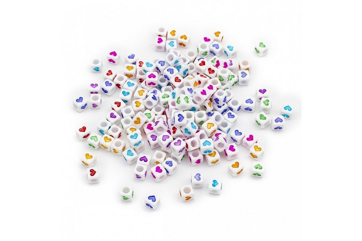 Декоративні намистинки для творчості Кубики Dom Busin УТ100030757 в упаковці 150 шт