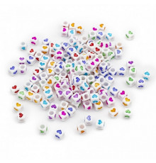 Декоративні намистинки для творчості Кубики Dom Busin УТ100030757 в упаковці 150 шт