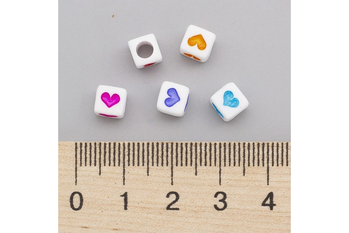 Декоративні намистинки для творчості Кубики Dom Busin УТ100030757 в упаковці 150 шт