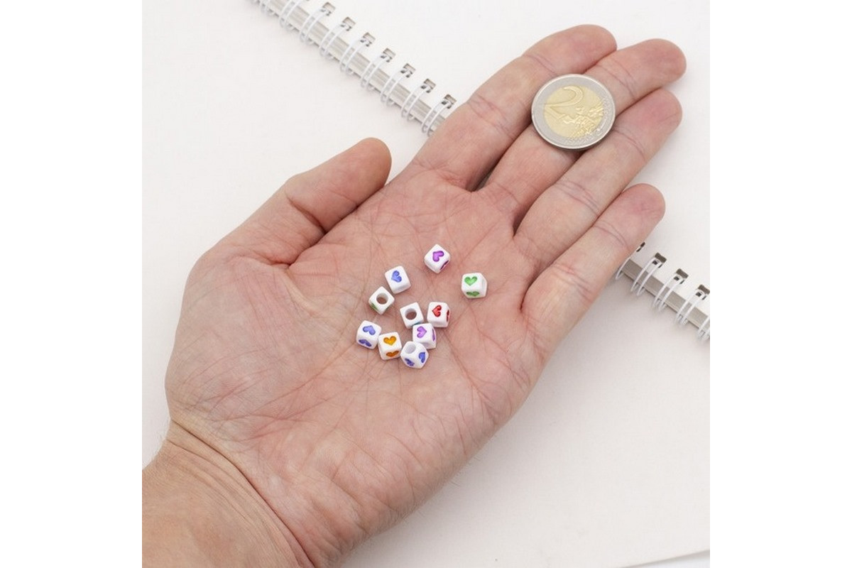 Декоративні намистинки для творчості Кубики Dom Busin УТ100030757 в упаковці 150 шт