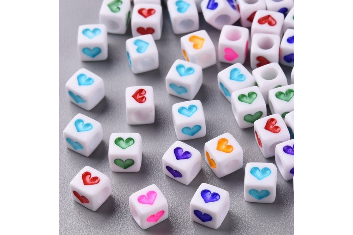 Декоративні намистинки для творчості Кубики Dom Busin УТ100030757 в упаковці 150 шт