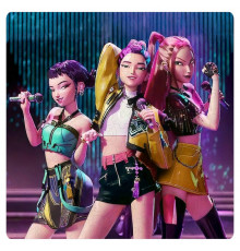 Фигурный пазл из дерева "Кейпоп охотники на демонов" PZ007-A3C-AC 180-250 деталей, размер А3,  картонная коробка